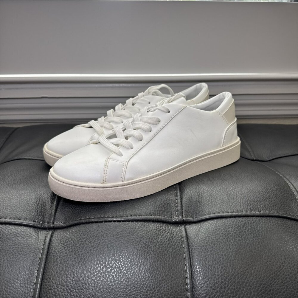 Thousand Fell Lace Up Vegan Leather Sneakers, Women's 7.5 ( White/White)